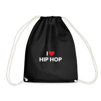 Liebe Hip Hop Zeichen - Turnbeutel - Schwarz - Vorne