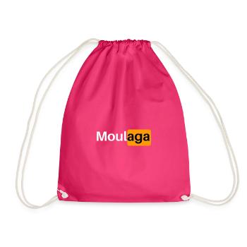 Logo Porn - Moulaga - Humor - Drawstring Bag - fuchsia - Front
