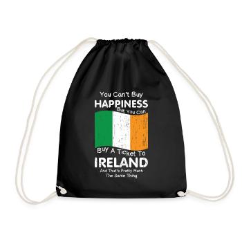 Ireland Irish Irish Flag Irish St Patricks Day - Drawstring Bag - black - Front