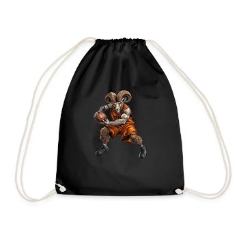Basketteur Capricorne - Sac de sport léger - noir - Devant