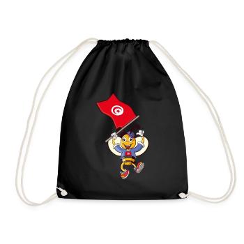 Tunisia Bee - Drawstring Bag - black - Front