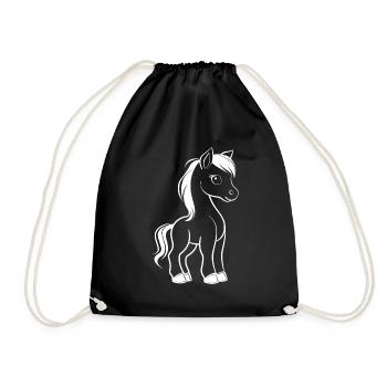 Pony - Drawstring Bag - black - Front
