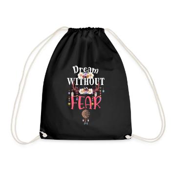 Dream mystical sleep - Drawstring Bag - black - Front