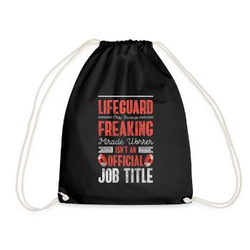 Sauveteur métier sauvetage piscine extérieure - Sac de sport léger - noir - Devant