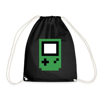 console verte - Sac de sport léger - noir - Devant