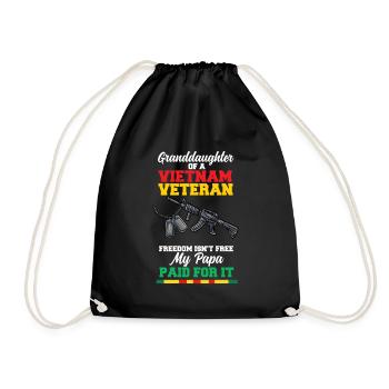 Vietnam Veteran USA Geschenk - Turnbeutel - Schwarz - Vorne