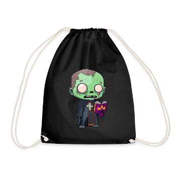 Prêtre Halloween - Sac de sport léger - noir - Devant