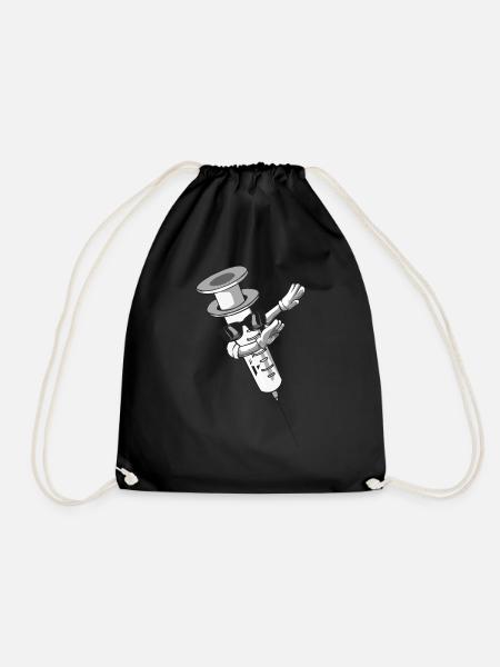 Seringue Vacciner vacciner Dab - Sac de sport léger - noir