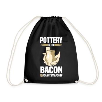 poterie | Poterie Céramique Hobby Art Cadeaux - Sac de sport léger - noir - Devant