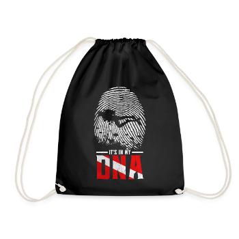 23F 0305 bk - Drawstring Bag - black - Front