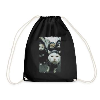 Gangster Cats Streetwear Cool Cat Motif - Sac de sport léger - noir - Devant