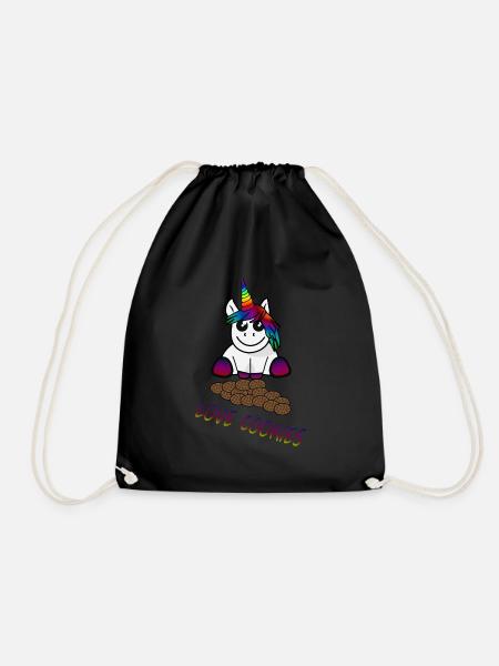 Lustiges Design - Turnbeutel - Schwarz
