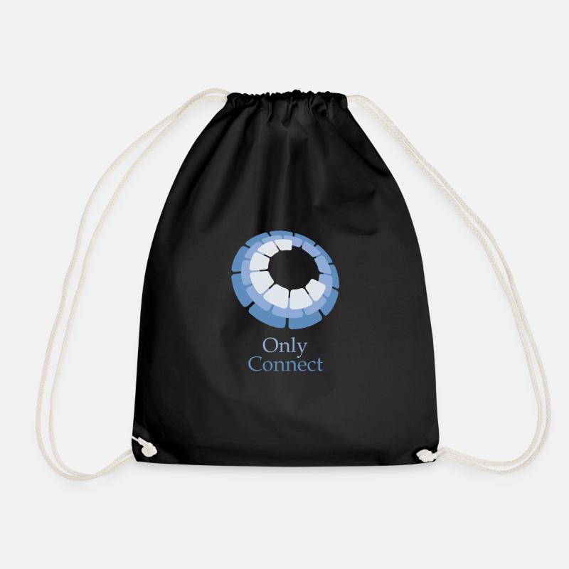 Only Connect - Drawstring Bag - black