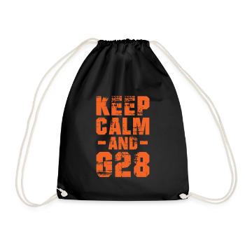Restez calme et ingénieur machiniste CNC - Sac de sport léger - noir - Devant