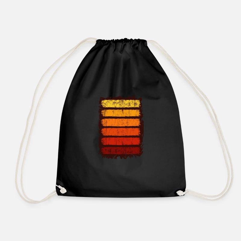 Trendy Abstrakt Design Muster Geometrisch Geschenk - Turnbeutel - Schwarz