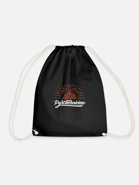 PYROTECHNICIAN PYRO fireworks New Year Pyrotechnics - Drawstring Bag - black