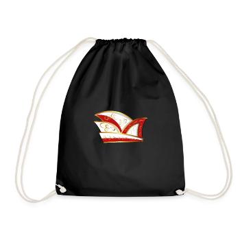 CASQUETTE DE COMITÉ CASQUETTE ROUGE BLANC CARNAVAL - Sac de sport léger - noir - Devant