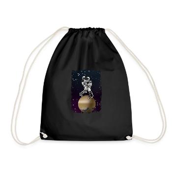 ASTRONAUT LOVE Space Valentine's Day - Drawstring Bag - black - Front