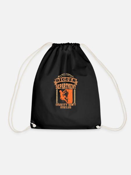 RIGGER DEPARTMENT Rigger Show Geschenk Crew - Turnbeutel - Schwarz