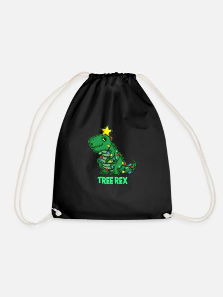 UGLY CHRISTMAS TREX Gift T REX Dino for Dad - Turnbeutel - Schwarz