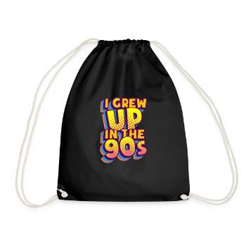 90 Mottoparty 90 Tenue 90 Retro années 90 - Sac de sport léger - noir - Devant