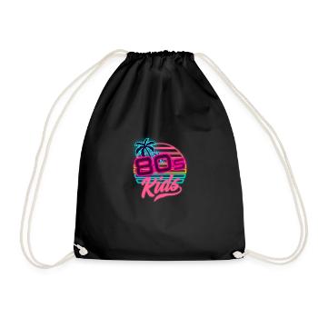 Enfants de 80 années 80 Outfir 80 Retro 80 - Sac de sport léger - noir - Devant
