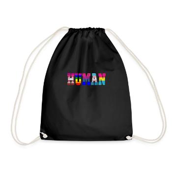 LGBT Human Flag LGBT Pride Gay Pride Month LGBTQ - Turnbeutel - Schwarz - Vorne