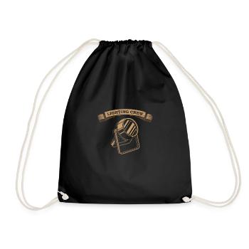 LIGHTING CREW VINTAGE LIGHTING TECHNICIAN - Drawstring Bag - black - Front