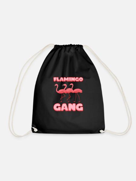 Flamingo Gang Malle Party Reisegruppe Damen - Turnbeutel - Schwarz