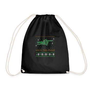 Whos This Freak Ugly Halloween 2021 Partnerlook - Turnbeutel - Schwarz - Vorne
