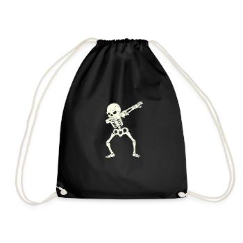 Squelette de dabbing Halloween 2021 Enfants Rapide - Sac de sport léger - noir - Devant