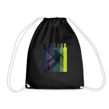 Skateboarder Vintage Skateboard Trick - Sac de sport léger - noir - Devant
