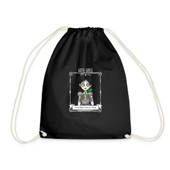 Goth Girls A Psycho Bomb In A Sweet - Drawstring Bag - black - Front