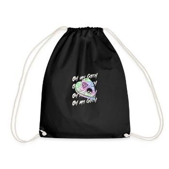 Pastel Goth Oh My Goth Gothic - Drawstring Bag - black - Front