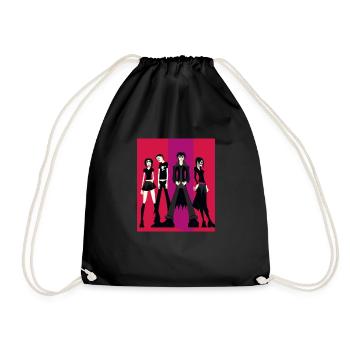 Gothic Business Casual Goth Clique Freunde - Turnbeutel - Schwarz - Vorne
