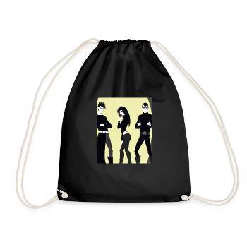 Business Goth Gothic Clique Freunde - Turnbeutel - Schwarz - Vorne