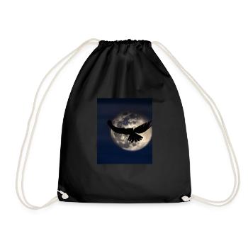 Goth Gothic Lover Shadow of a Bird of Prey - Drawstring Bag - black - Front
