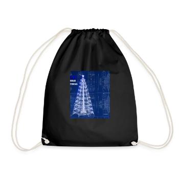 Plan schématique de l’arbre de Noël - Sac de sport léger - noir - Devant