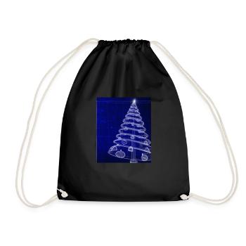 Plan schématique de l’arbre de Noël - Sac de sport léger - noir - Devant