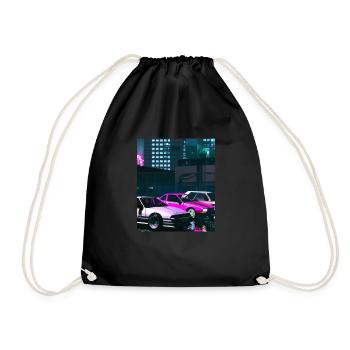 Vaporwave Esthétique Synthwave City - Sac de sport léger - noir - Devant