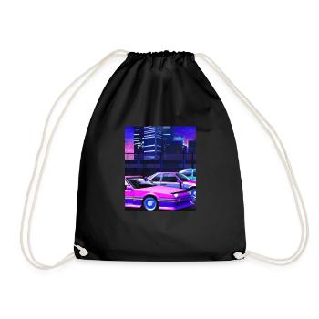 Vaporwave Esthétique Synthwave City - Sac de sport léger - noir - Devant