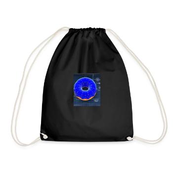 Donut Blueprint Chef Pâtissier Gâteau Cuisson - Sac de sport léger - noir - Devant