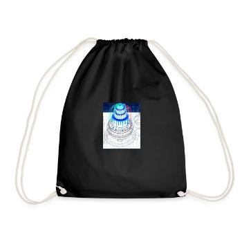 Drip Cake Blaupause Konditor Kuchen Backen - Turnbeutel - Schwarz - Vorne
