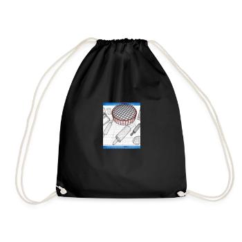 Baking Accessories Pies Blueprint Pastry Chef Cake - Drawstring Bag - black - Front