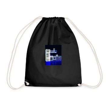 Cuisine Rétro Vintage Blueprint Cook Cooking Cook - Sac de sport léger - noir - Devant