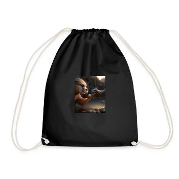 Otter Lovers Cute Sea Otter Pet - Turnbeutel - Schwarz - Vorne
