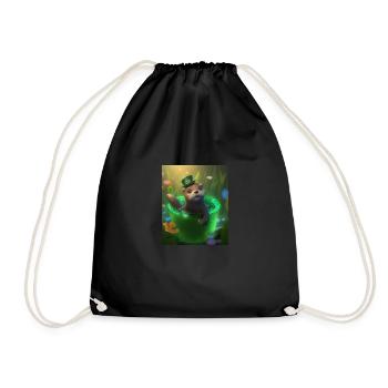 Kawaii Otter Pet Lucky Sea Otter - Turnbeutel - Schwarz - Vorne