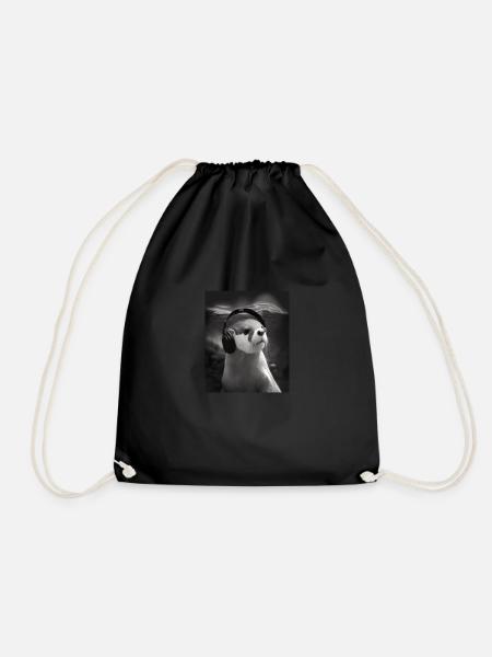 Musicien Animal Propriétaires d’animaux Otter Amateur de musique - Sac de sport léger - noir