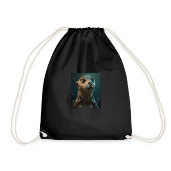 Creepy Otter Creature Spooky Zombie Otter - Sac de sport léger - noir - Devant