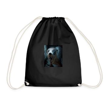 Creepy Otter Creature Spooky Zombie Otter - Sac de sport léger - noir - Devant
